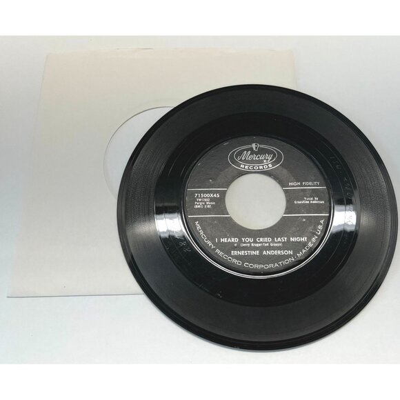 Ernestine Anderson I Can Dream Cant I / Heard You Cried 45 Vinyl 50s Jazz - Picture 5 of 6